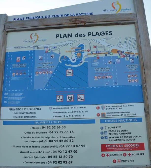 Studio A 2 Pas De La Plage Villeneuve-Loubet Exterior photo